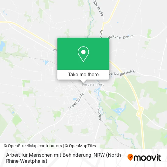 Карта Arbeit für Menschen mit Behinderung