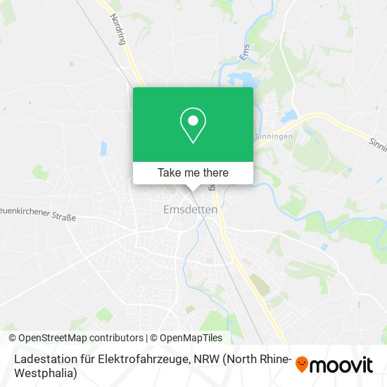 Ladestation für Elektrofahrzeuge map