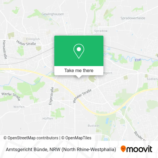 Карта Amtsgericht Bünde