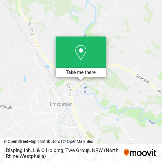 Карта Bisping Inh. L & O Holding, Twe Group