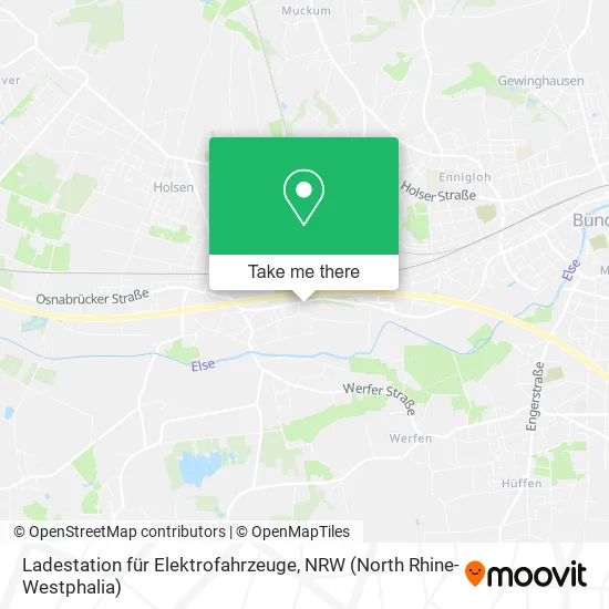 Карта Ladestation für Elektrofahrzeuge