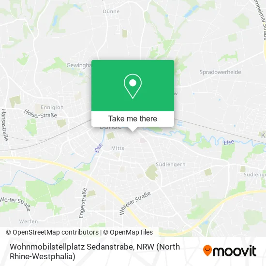 Карта Wohnmobilstellplatz Sedanstrabe