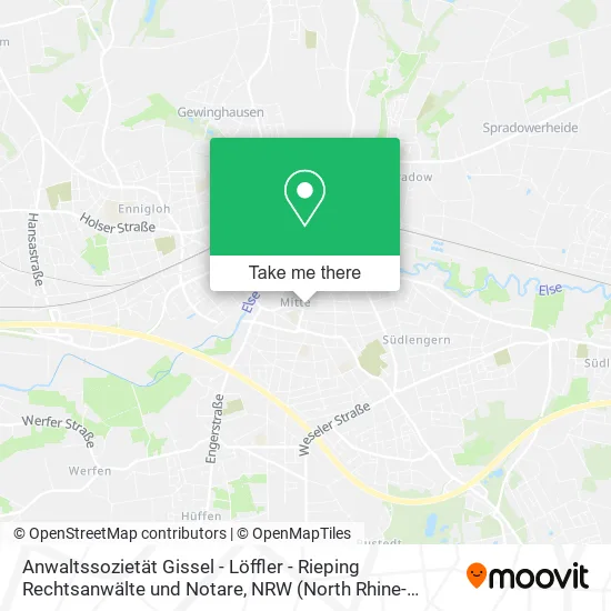 Карта Anwaltssozietät Gissel - Löffler - Rieping Rechtsanwälte und Notare