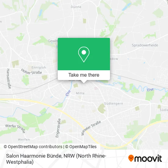 Карта Salon Haarmonie Bünde
