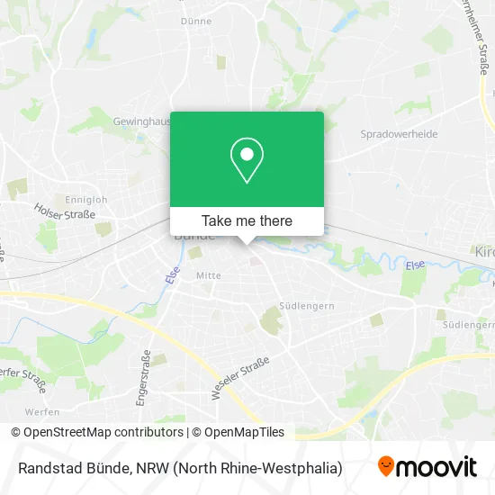 Карта Randstad Bünde