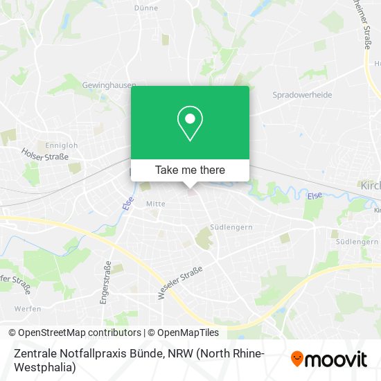 Zentrale Notfallpraxis Bünde map