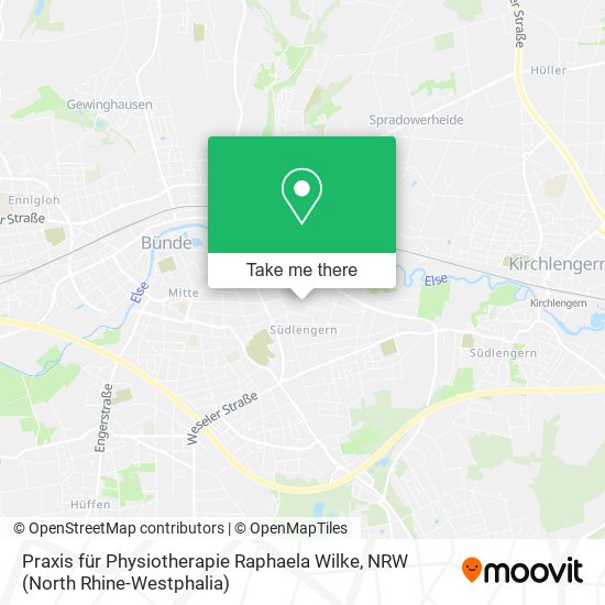 Praxis für Physiotherapie Raphaela Wilke map