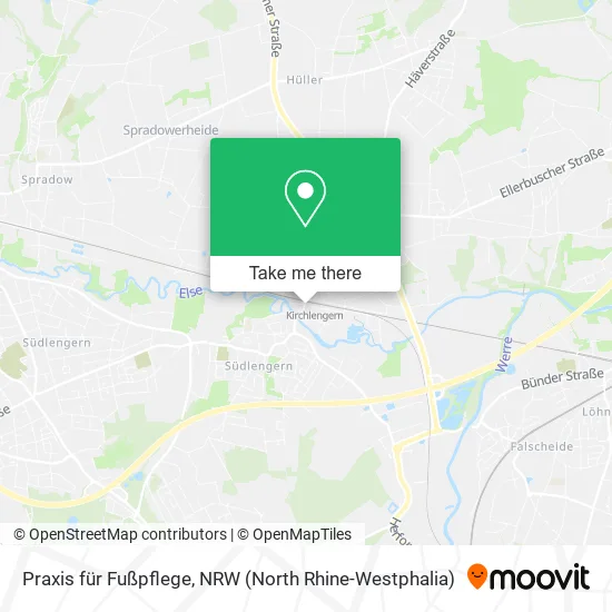 Карта Praxis für Fußpflege