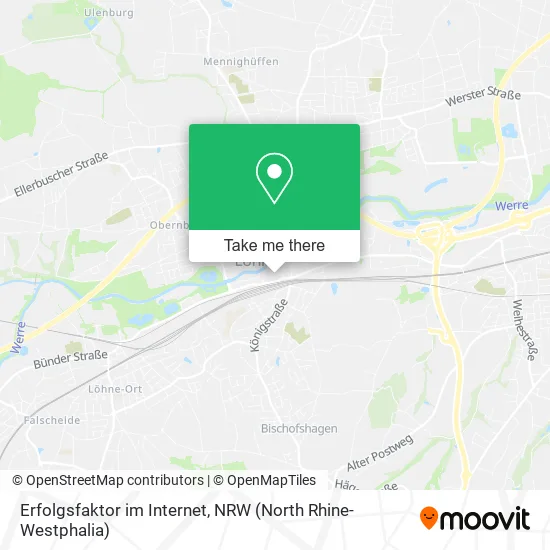 Карта Erfolgsfaktor im Internet