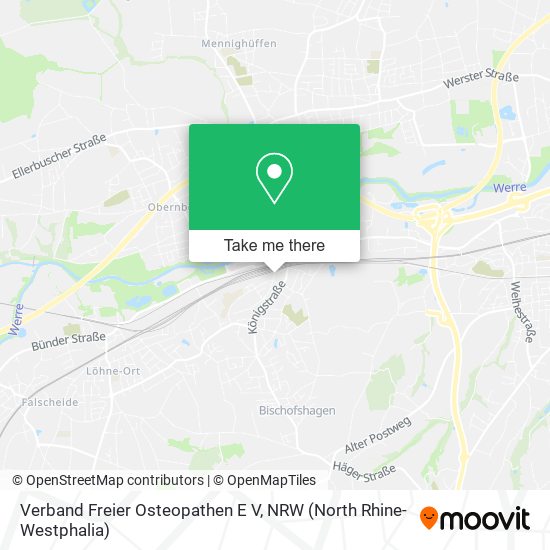 Verband Freier Osteopathen E V map