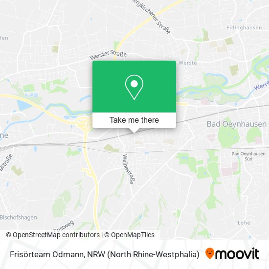 Frisörteam Odmann map
