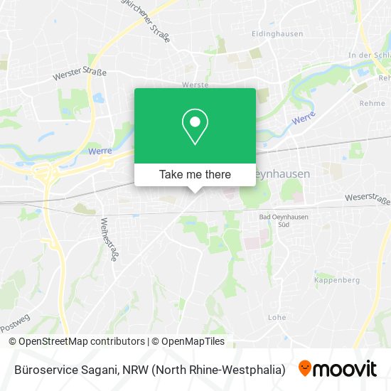 Büroservice Sagani map