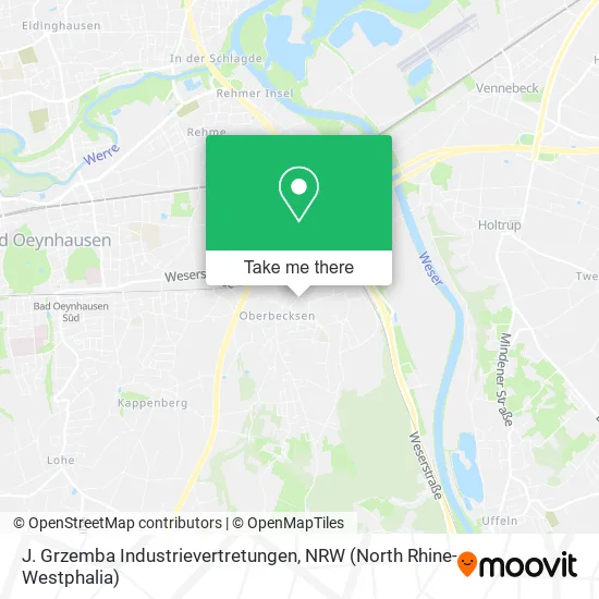 J. Grzemba Industrievertretungen map