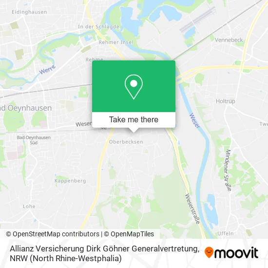 Карта Allianz Versicherung Dirk Göhner Generalvertretung