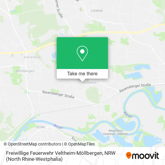 Карта Freiwillige Feuerwehr Veltheim-Möllbergen