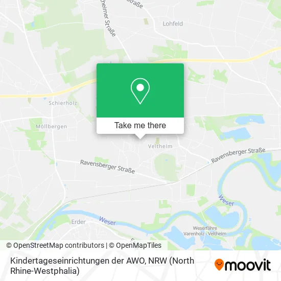 Карта Kindertageseinrichtungen der AWO
