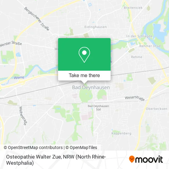 Карта Osteopathie Walter Zue