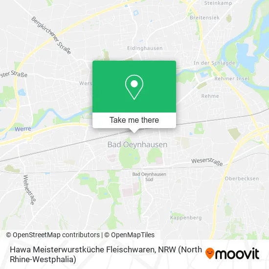 Карта Hawa Meisterwurstküche Fleischwaren