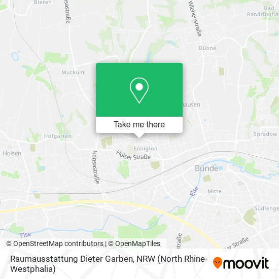 Карта Raumausstattung Dieter Garben