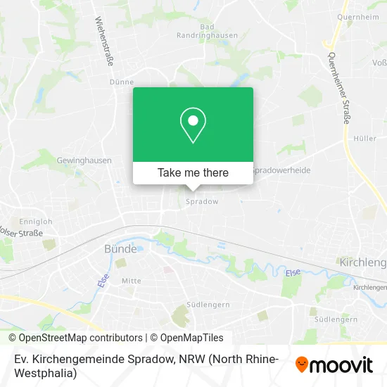 Ev. Kirchengemeinde Spradow map