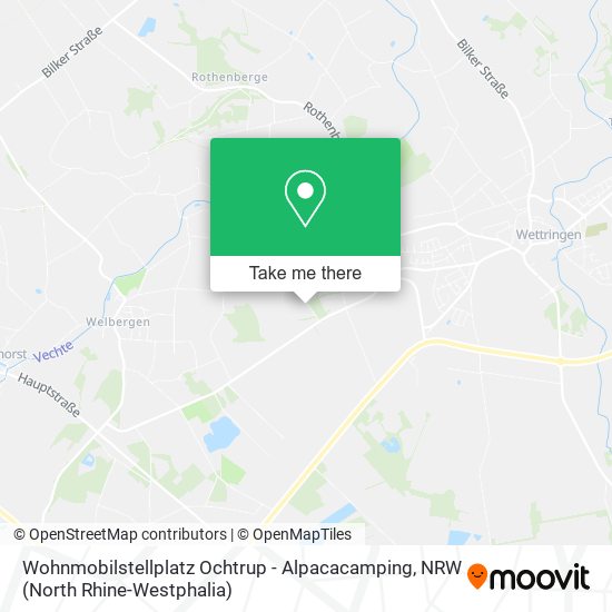 Wohnmobilstellplatz Ochtrup - Alpacacamping map