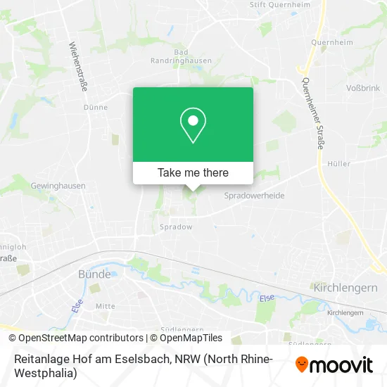 Карта Reitanlage Hof am Eselsbach