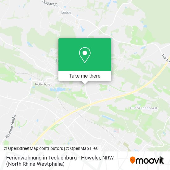Ferienwohnung in Tecklenburg - Höweler map