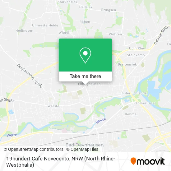 Карта 19hundert Café Novecento