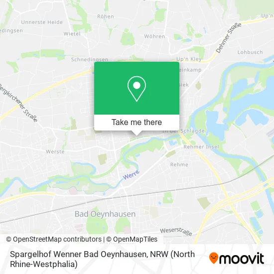 Карта Spargelhof Wenner Bad Oeynhausen