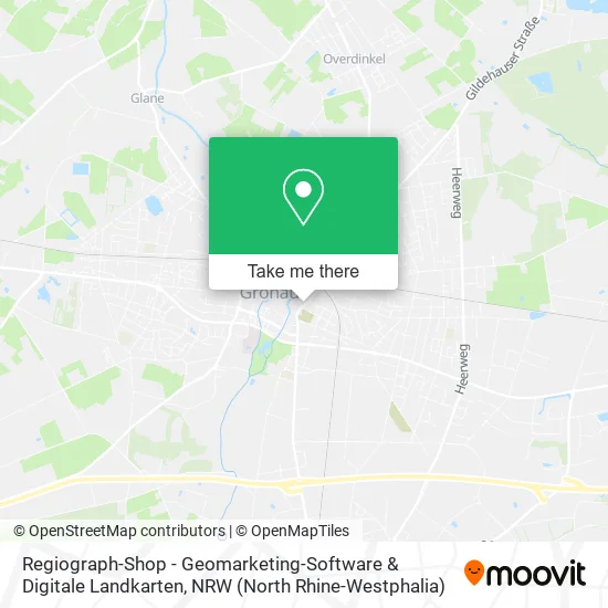 Карта Regiograph-Shop - Geomarketing-Software & Digitale Landkarten