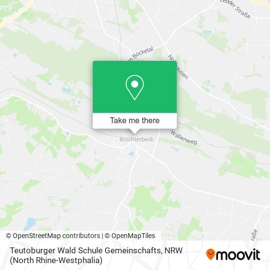 Teutoburger Wald Schule Gemeinschafts map