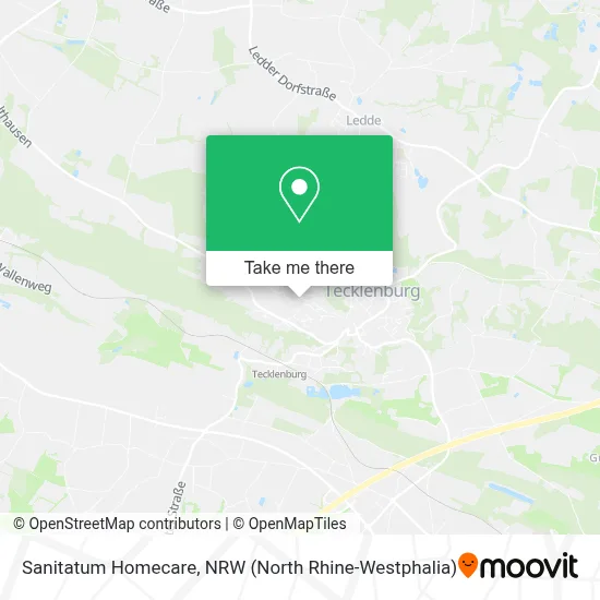 Sanitatum Homecare map