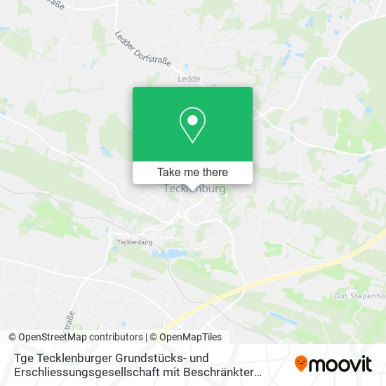 Tge Tecklenburger Grundstücks- und Erschliessungsgesellschaft mit Beschränkter Haftung map