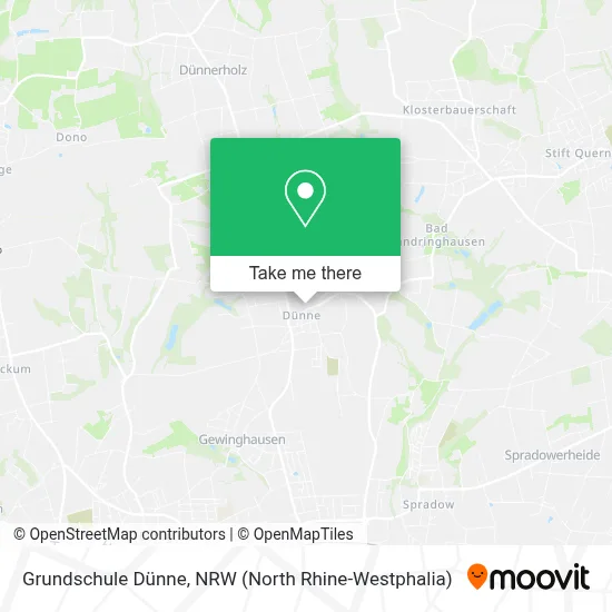 Grundschule Dünne map