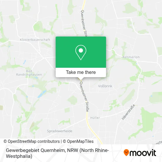 Gewerbegebiet Quernheim map