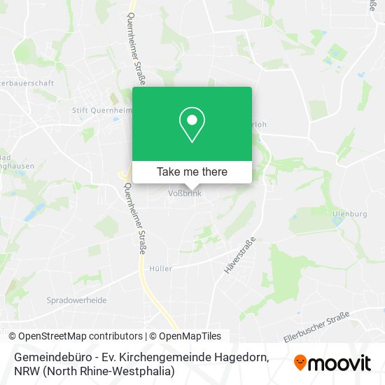 Gemeindebüro - Ev. Kirchengemeinde Hagedorn map