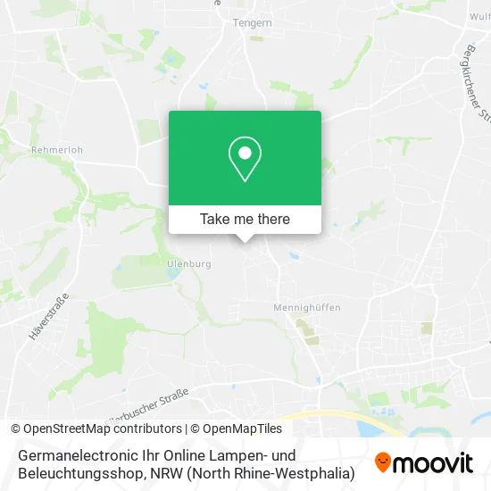 Карта Germanelectronic Ihr Online Lampen- und Beleuchtungsshop