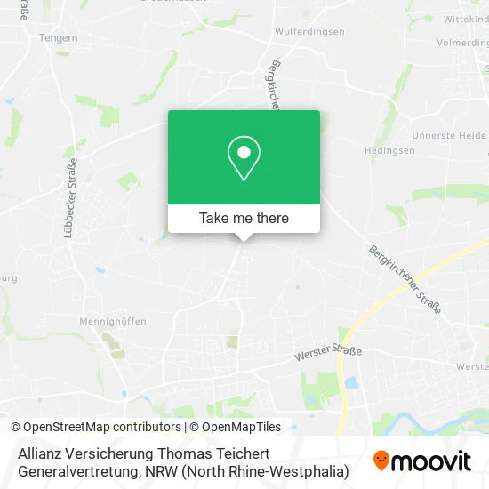 Карта Allianz Versicherung Thomas Teichert Generalvertretung