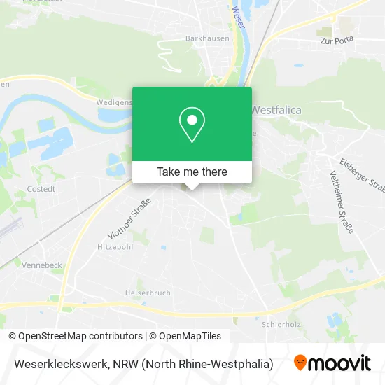 Карта Weserkleckswerk