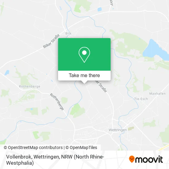 Карта Vollenbrok, Wettringen