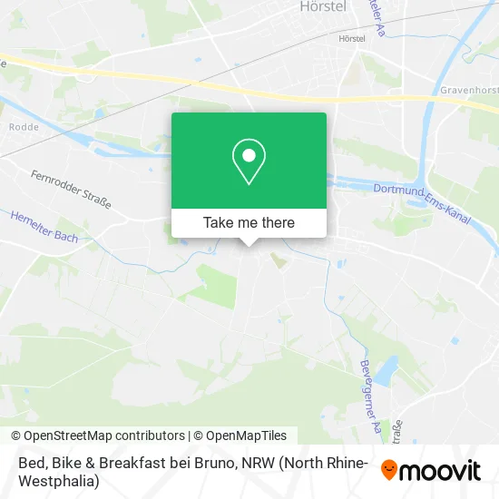 Карта Bed, Bike & Breakfast bei Bruno