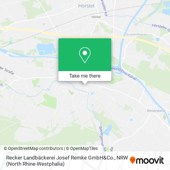 Recker Landbäckerei Josef Remke GmbH&Co. map
