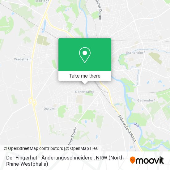 Der Fingerhut - Änderungsschneiderei map