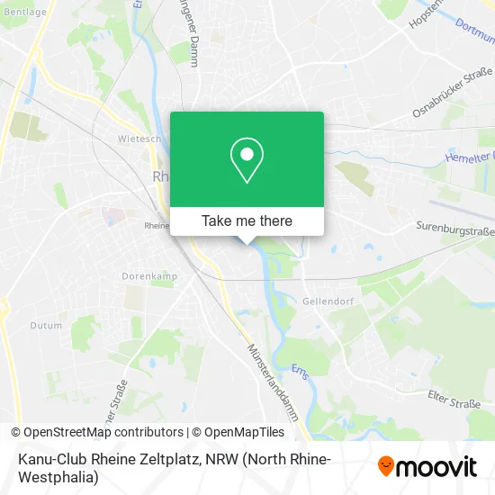 Карта Kanu-Club Rheine Zeltplatz