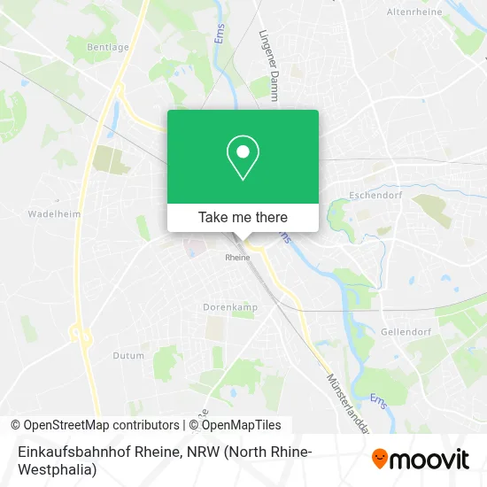Einkaufsbahnhof Rheine map