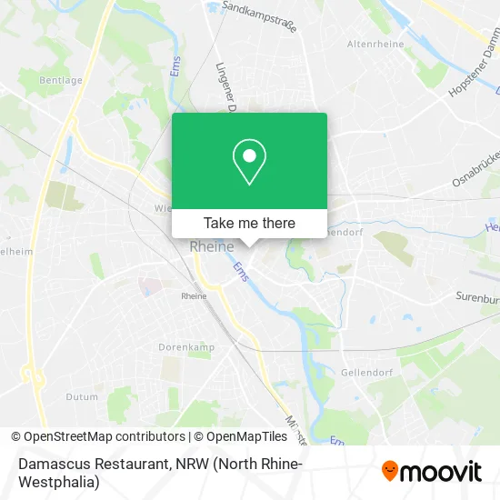 Карта Damascus Restaurant