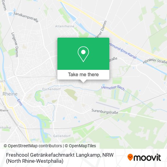 Freshcool Getränkefachmarkt Langkamp map