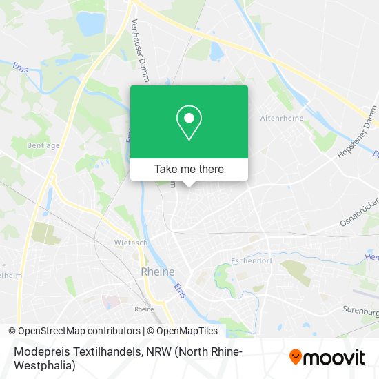 Карта Modepreis Textilhandels