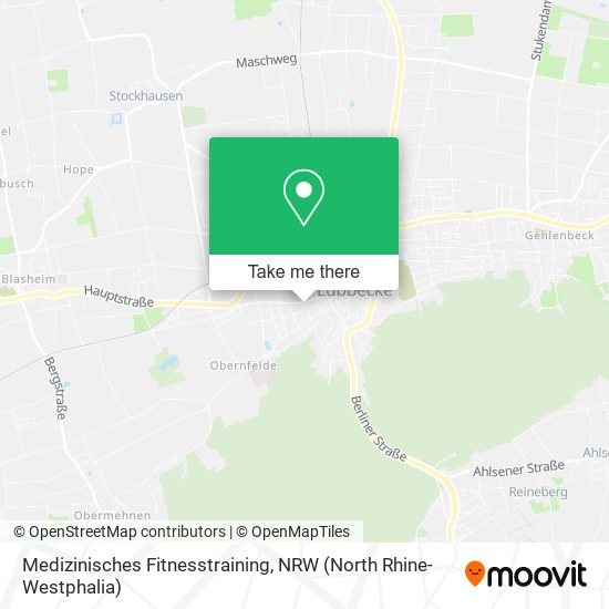 Medizinisches Fitnesstraining map