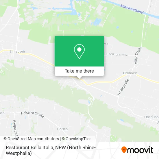 Restaurant Bella Italia map